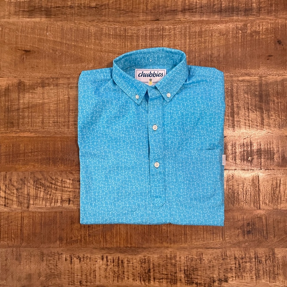 Chubbies ‘The Azure’ Slim Fit Popover Shirt